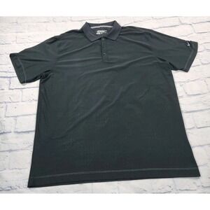 Nike Golf MENS XL Dri Fit Tour Performance Polo Black 481809-010 Argyle